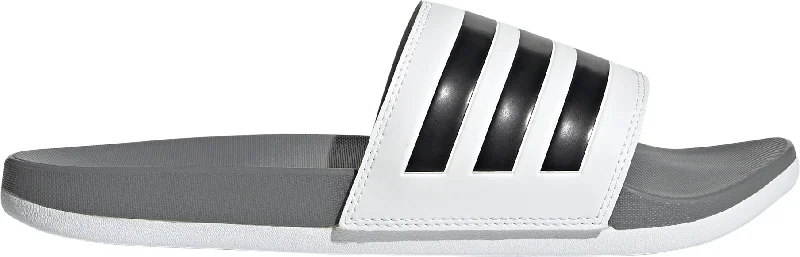 Men's sandals with a decorative buckle or charm adidas Adilette Comfort Sliders - White Men's sandals with a decorative buckle or charm adidas Adilette Comfort Sliders - White