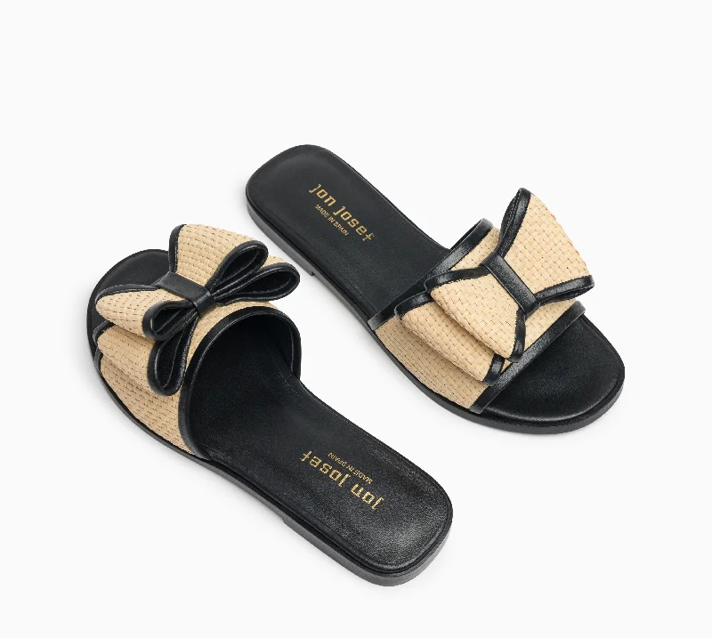 Men's sandals with a leather lining for comfort Milano Bow Flat Sandal