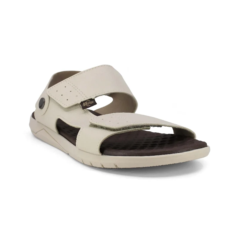 Men's leather sandals with an adjustable strap MEN CASUAL SLIP-ON SANDALS