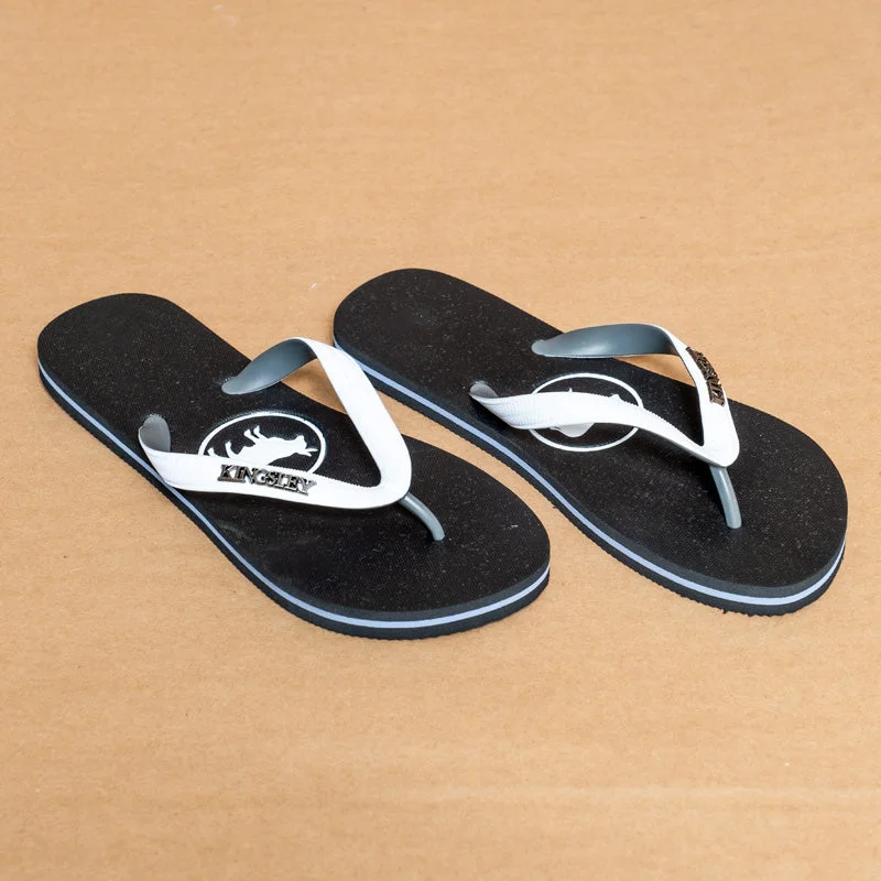 Men's sandals with a durable outer sole Kingsley Heath T Nguni Circle Flip Flop White/Grey/Nickel/White/Black Men's sandals with a durable outer sole Kingsley Heath T Nguni Circle Flip Flop White/Grey/Nickel/White/Black
