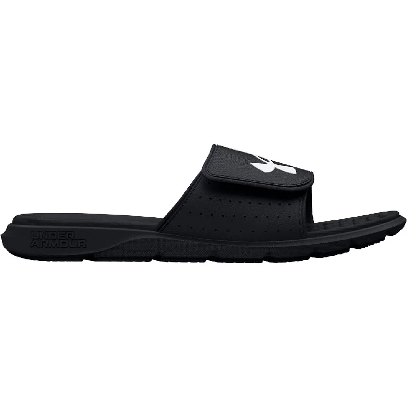 Men's sandals with a leather lining for comfort Under Armour Ignite Pro Sliders - Black Men's sandals with a leather lining for comfort Under Armour Ignite Pro Sliders - Black