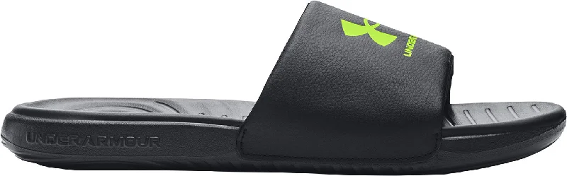 Men's sandals with a stretchy strap for a better fit Under Armour Ansa Fixed Sliders - Black Men's sandals with a stretchy strap for a better fit Under Armour Ansa Fixed Sliders - Black