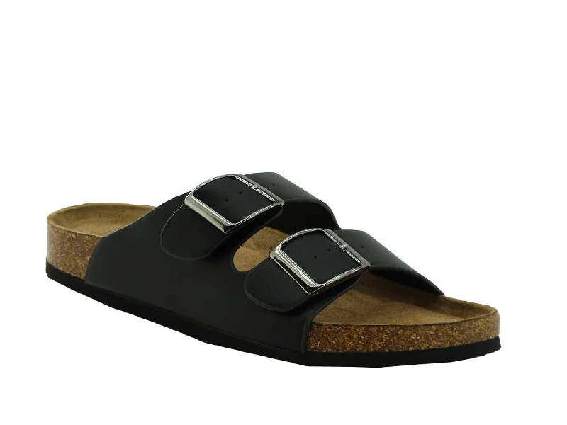 Men's sandals with a shock - absorbing insole 91739101045, Marco Ferrara- BONA-2-Men Sandals -Black Men's sandals with a shock - absorbing insole 91739101045, Marco Ferrara- BONA-2-Men Sandals -Black