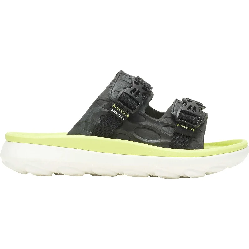 Men's sandals with a leather lining for comfort Merrell Hut Ultra Wrap Mens Sandals - Black