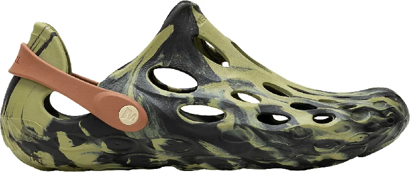 Men's sandals with a perforated leather upper for ventilation Merrell Hydro Moc Mens Sandals - Green Men's sandals with a perforated leather upper for ventilation Merrell Hydro Moc Mens Sandals - Green