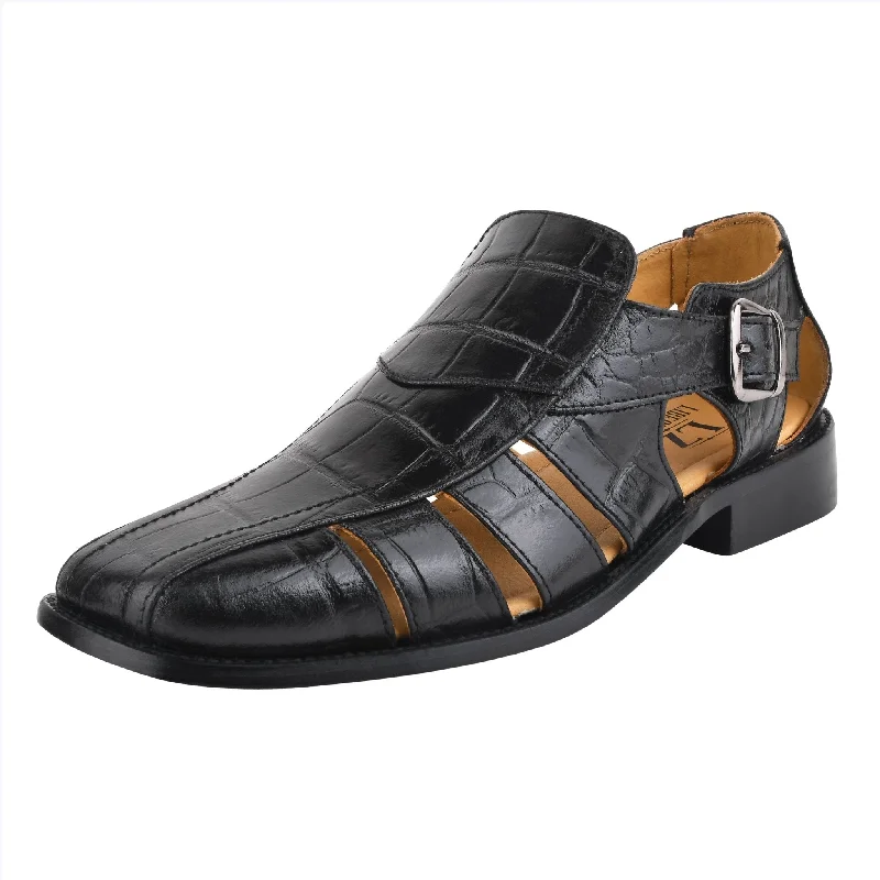 Men's sandals with a rubber sole for traction Bidwill Genuine Leather Fisherman Flat Sandals Men's sandals with a rubber sole for traction Bidwill Genuine Leather Fisherman Flat Sandals