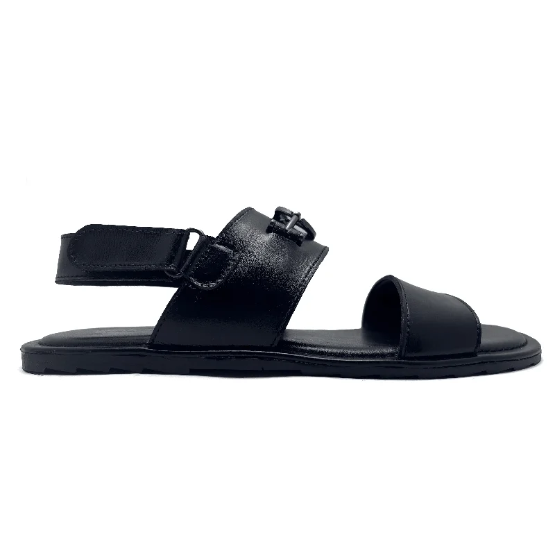 Men's sandals with a buckle closure Black Casual Sandal