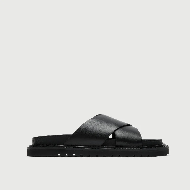 Men's sandals with a removable insole for cleaning Ezra Cross Strap Sandal