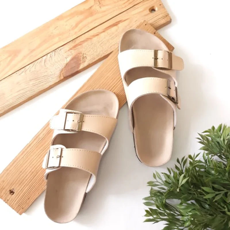 Men's sandals with a padded heel Buckled Slip-Ons - 4,5,9,10,11,12