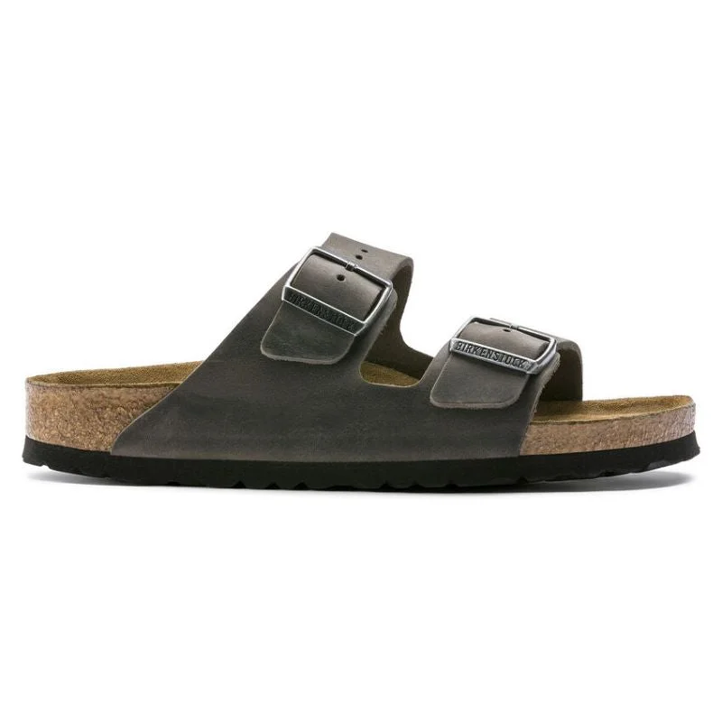 Men's sandals in a neutral color like black or brown Mens Arizona Soft Footbed