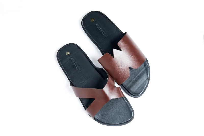 Waterproof men's sandals for water activities Maxim Brown Leather Sandal