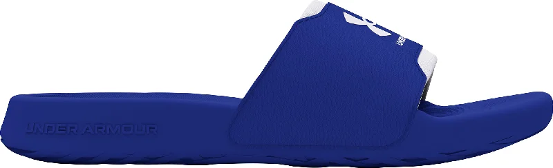 Men's sandals with a shock - absorbing insole Under Armour Ignite Select Sliders - Blue Men's sandals with a shock - absorbing insole Under Armour Ignite Select Sliders - Blue
