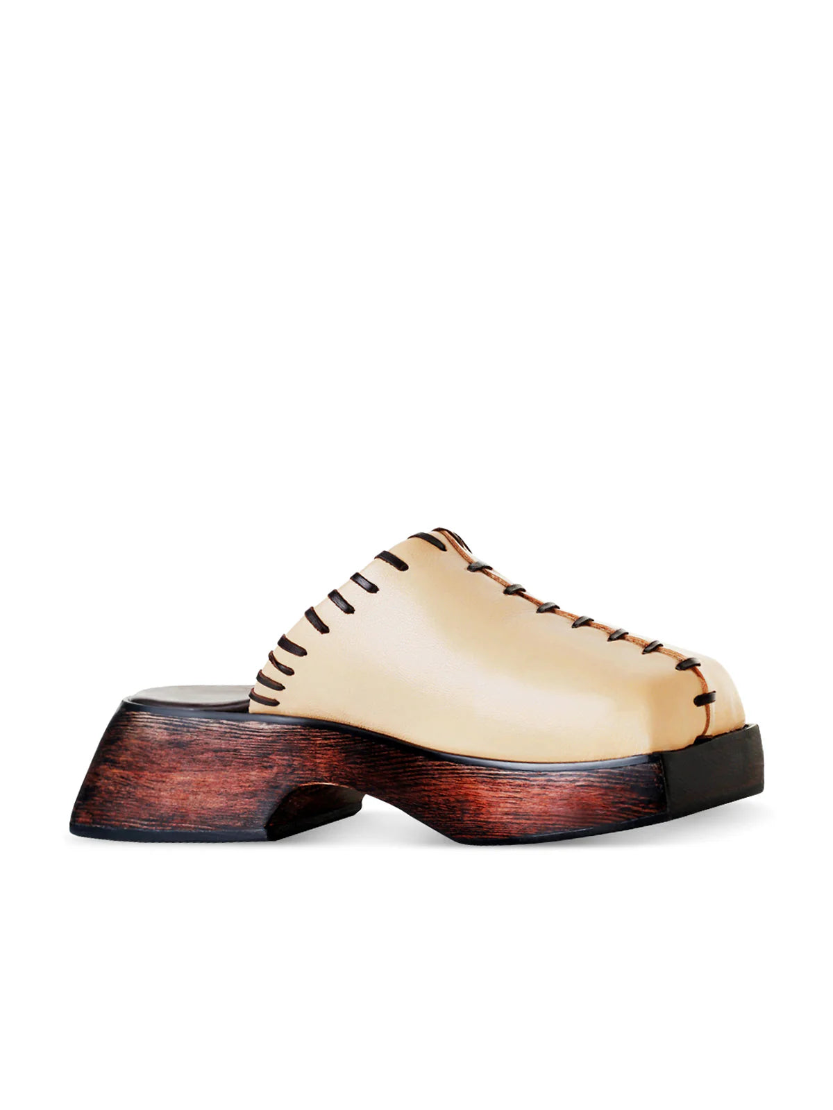 Men's sandals with a removable insole for cleaning Maliko Ebele Slippers with Leather upper and lining, leather insole, and wooden heel Men's sandals with a removable insole for cleaning Maliko Ebele Slippers with Leather upper and lining, leather insole, and wooden heel