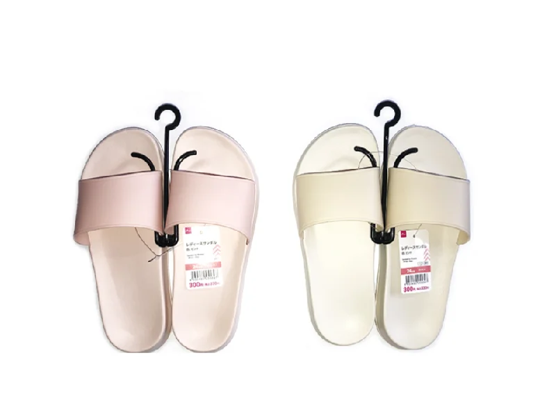 Men's sandals with a decorative buckle or charm Sandals for Women White/Pink EU 38
