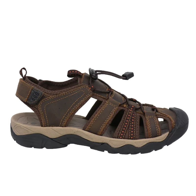 Men's sandals with a perforated leather upper for ventilation Mens Michael Sandal
