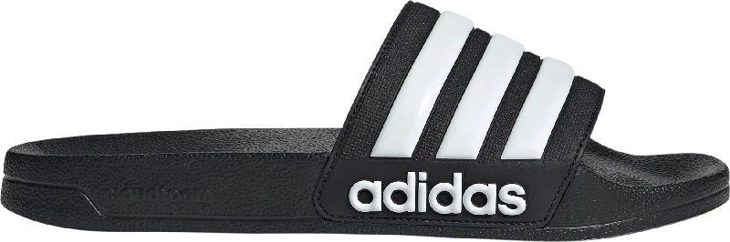 Men's sandals with a contrast stitching detail adidas Adilette Shower Sliders - Black Men's sandals with a contrast stitching detail adidas Adilette Shower Sliders - Black