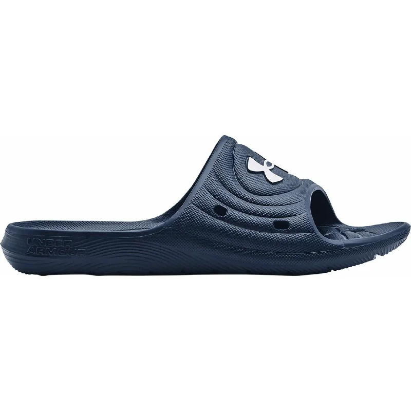 Flip - flop style men's sandals for beach wear Under Armour Locker IV Sliders - Navy Flip - flop style men's sandals for beach wear Under Armour Locker IV Sliders - Navy