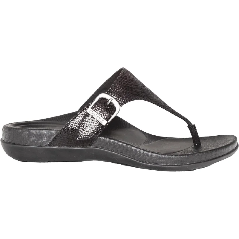 Men's sandals with a pointed toe for a stylish lookWomen's Aetrex Rita Black Synthetic