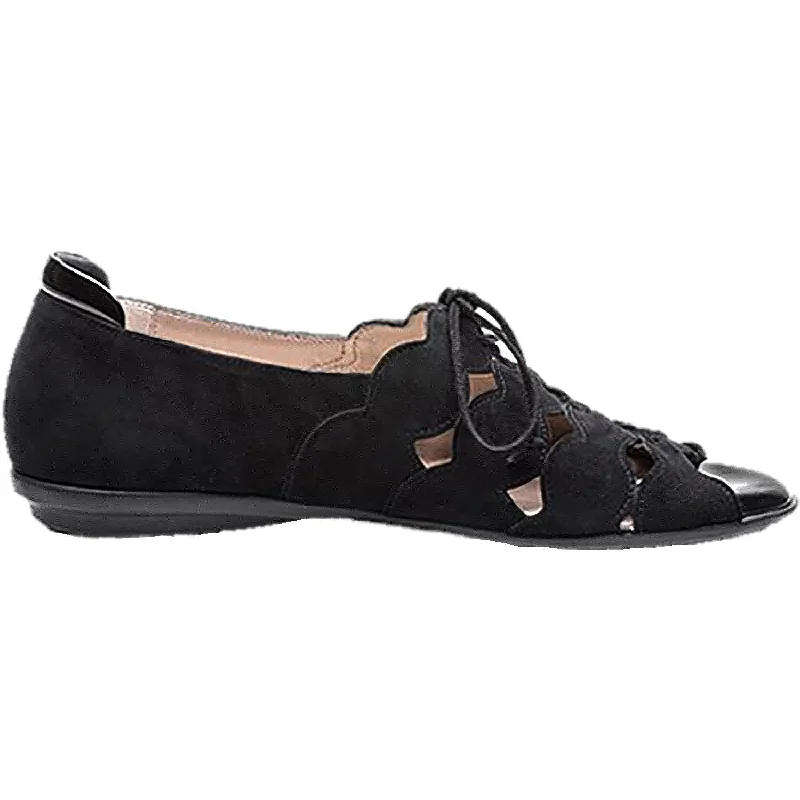 Men's sandals with a wide strap for supportWomen's BeautiFeel Amelia Black Suede