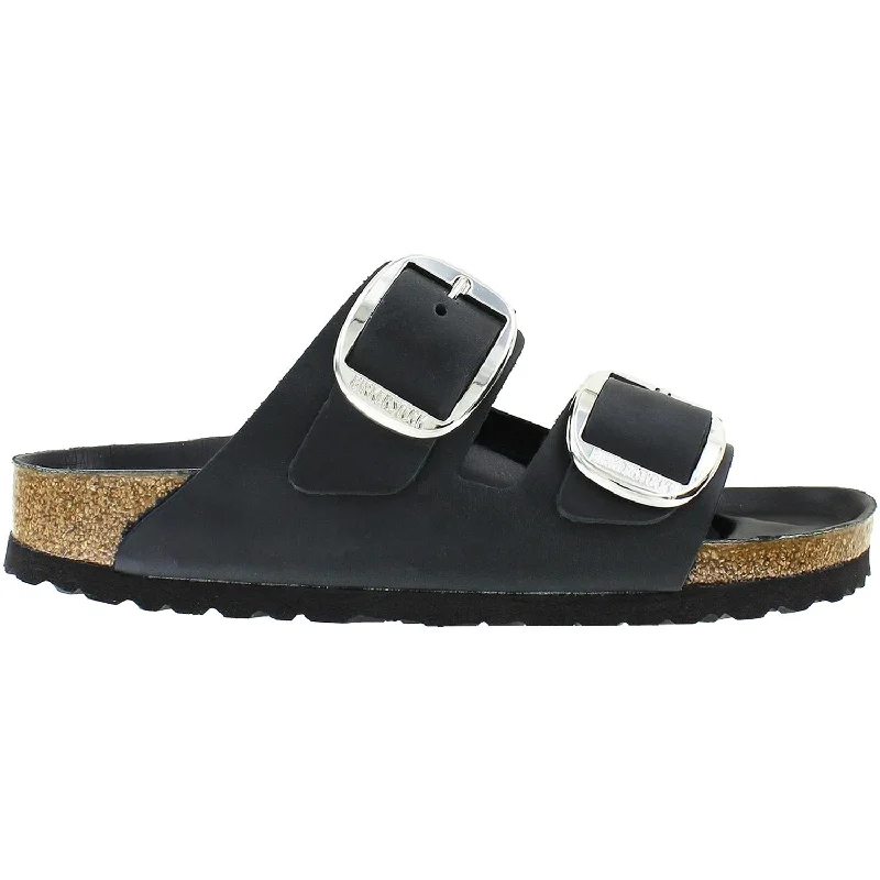 Waterproof men's sandals for water activitiesWomen's Birkenstock Arizona Big Buckle Black Oiled Leather