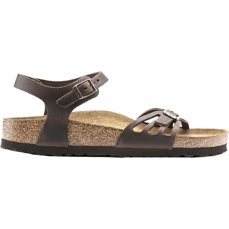 Men's sandals with a durable outer soleWomen's Birkenstock Bali Habana Oiled Leather