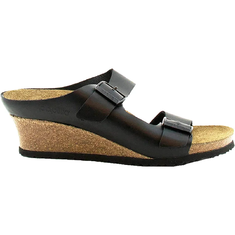 Men's sandals with a rubber sole for tractionWomen's Birkenstock Emina Black Leather