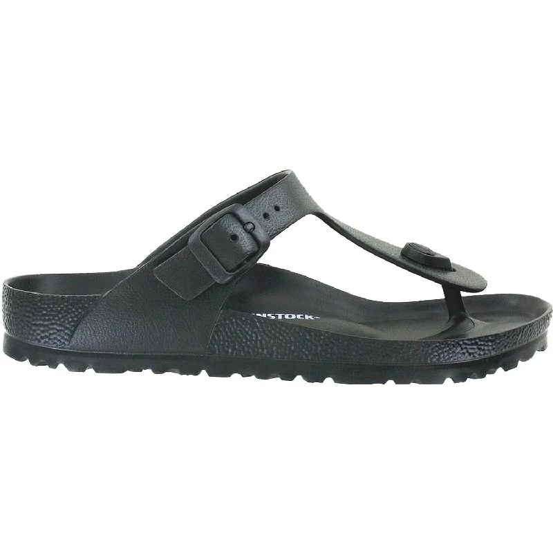 Men's sandals with a cushioned footbedWomen's Birkenstock Gizeh Essentials Black EVA