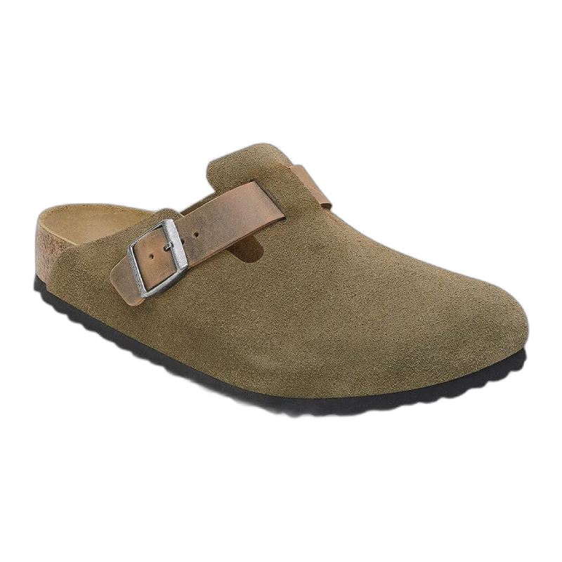 Men's sandals with a contrast stitching detailBoston Mixed Leather