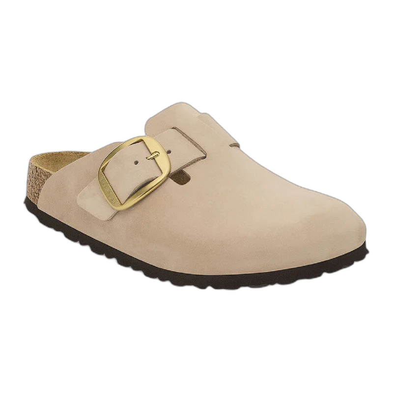 Men's sandals with a removable insole for cleaningBoston Big Buckle Nubuck Leather