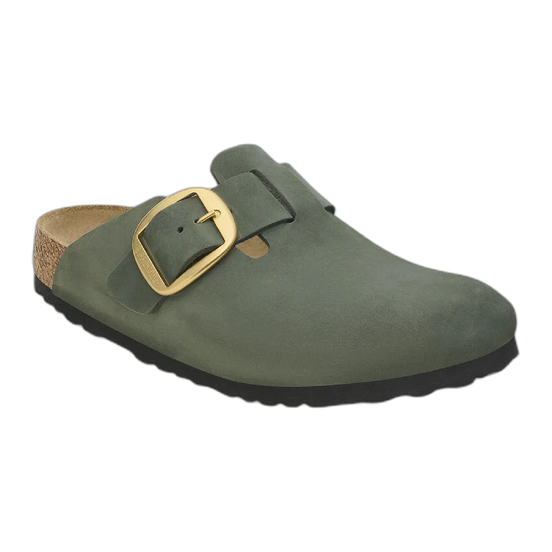 Men's sandals with a pointed toe for a stylish lookBoston Big Buckle Nubuck Leather