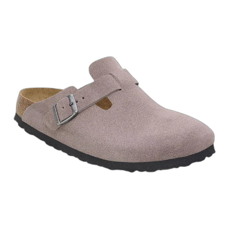 Men's sandals with a toe post designBoston Soft Footbed Suede Leather