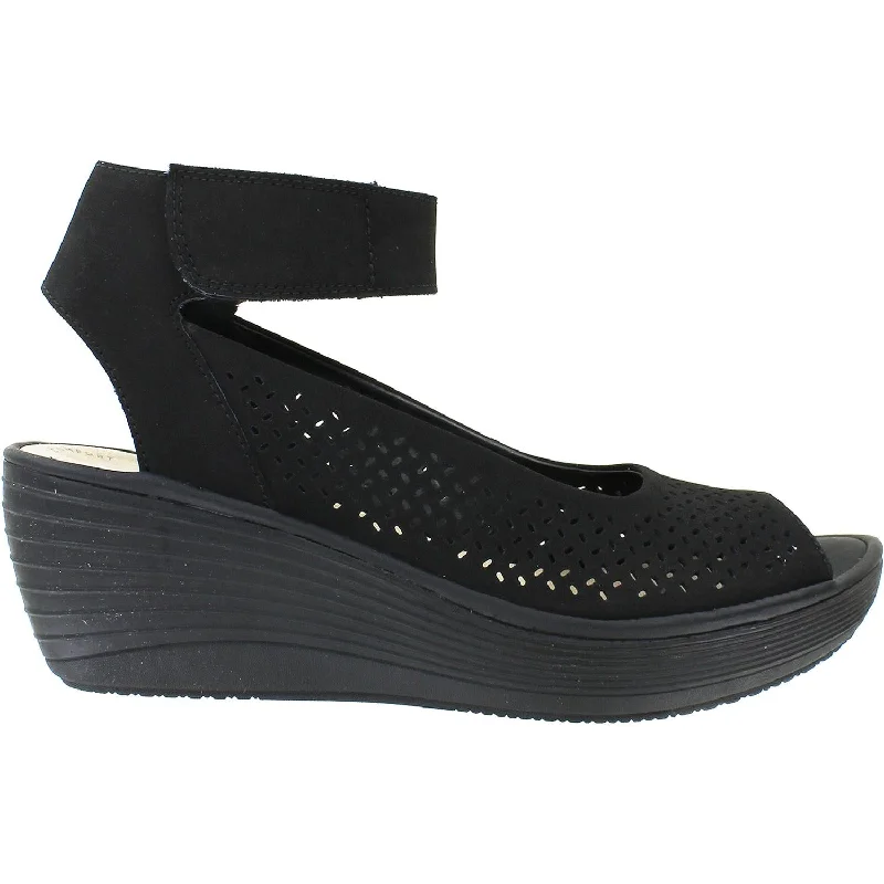 Men's sandals with a pointed toe for a stylish lookWomen's Clarks Reedly Jump Black Nubuck