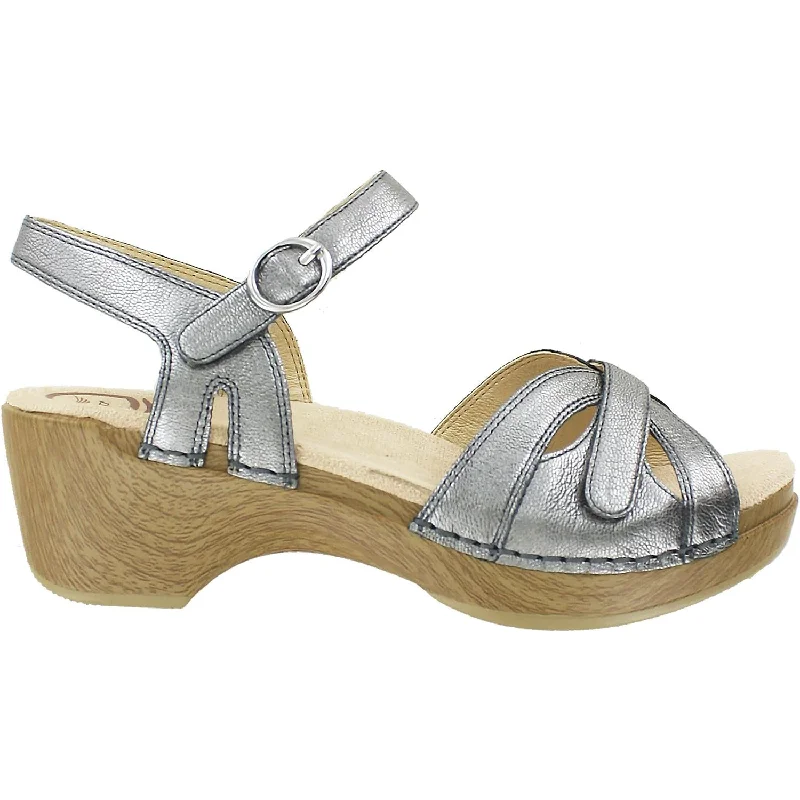 Men's sandals with a wide strap for supportWomen's Dansko Season Graphite Nappa Leather