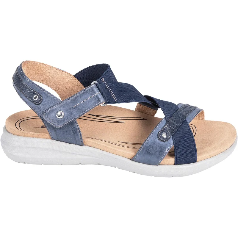 Men's sandals in a neutral color like black or brownWomen's Earth Bali Indigo Blue Leather