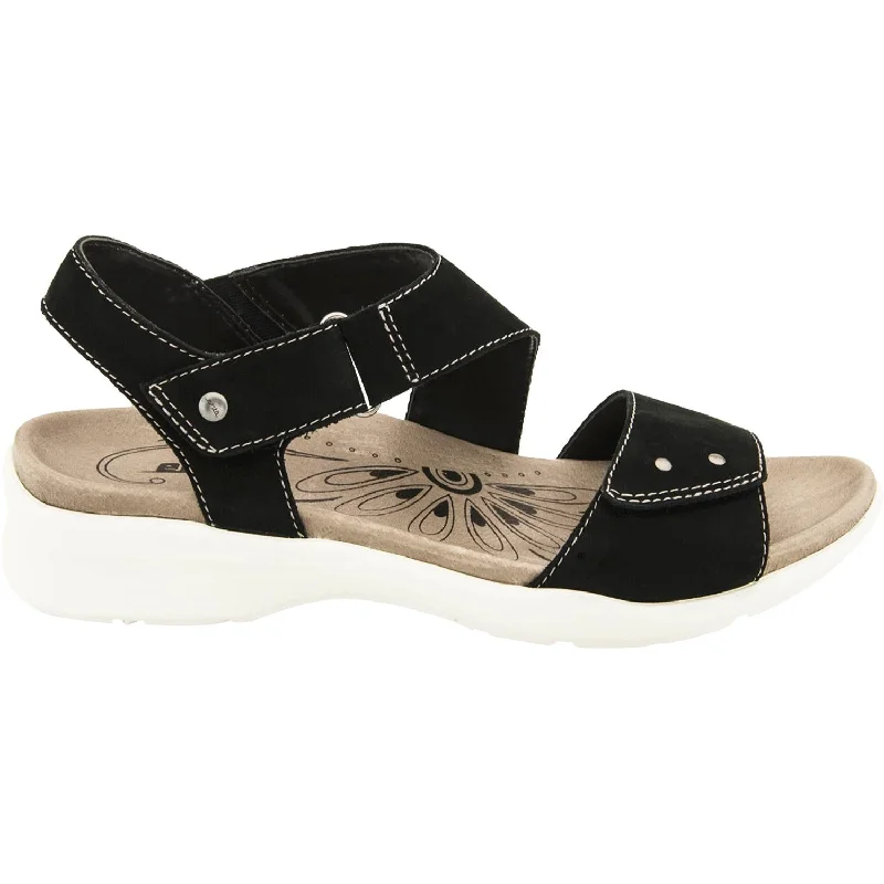 Flip - flop style men's sandals for beach wearWomen's Earth Peak Black Nubuck