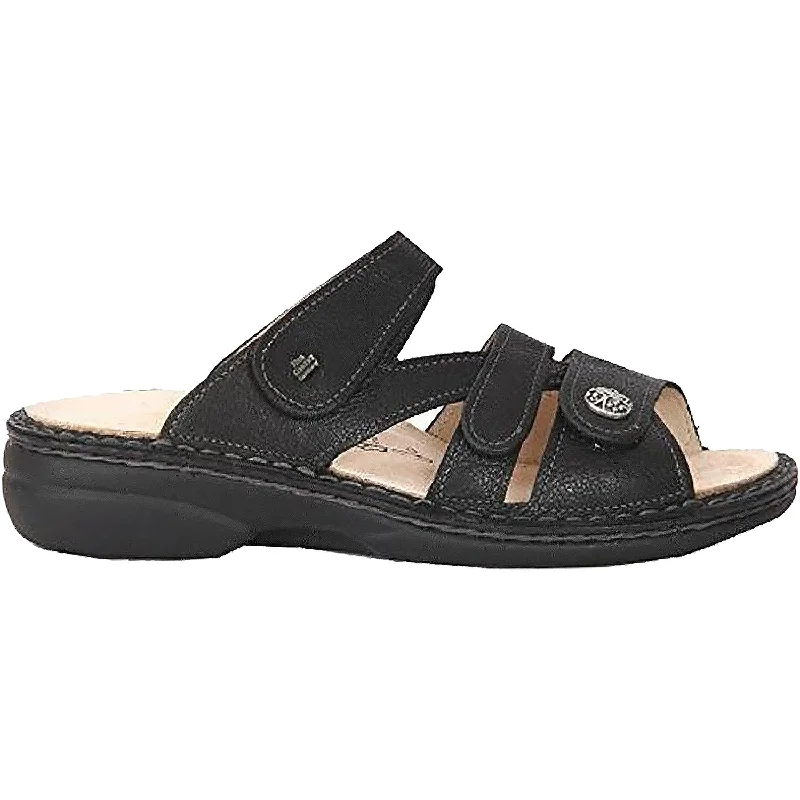 Men's sandals with a cushioned footbedWomen's Finn Comfort Ventura Black Longbeach Leather