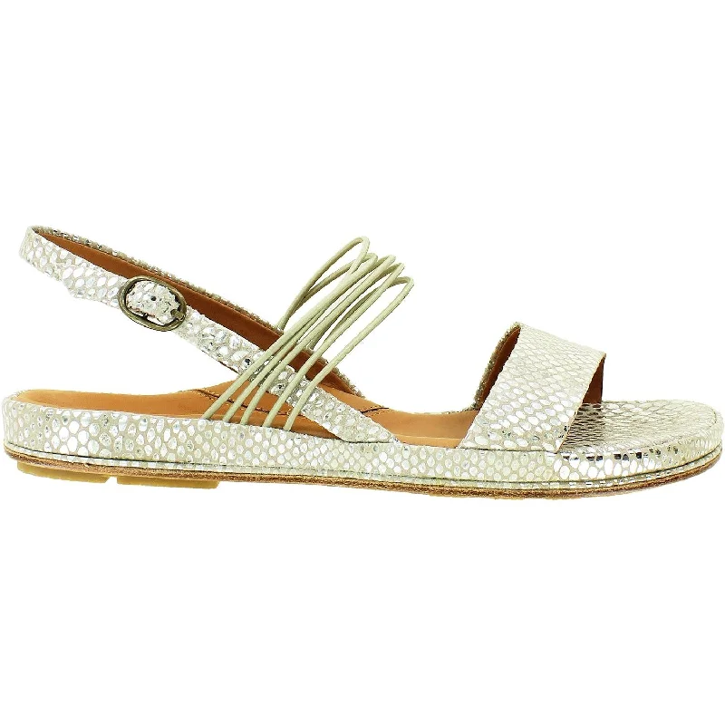 Men's sandals with a rubber sole for tractionWomen's L'Amour Des Pieds Demming Gold/Silver Snake Print Leather