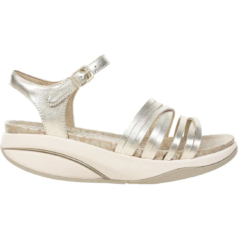 Men's leather sandals with an adjustable strapWomen's MBT Kaweria 6 Champagne Leather