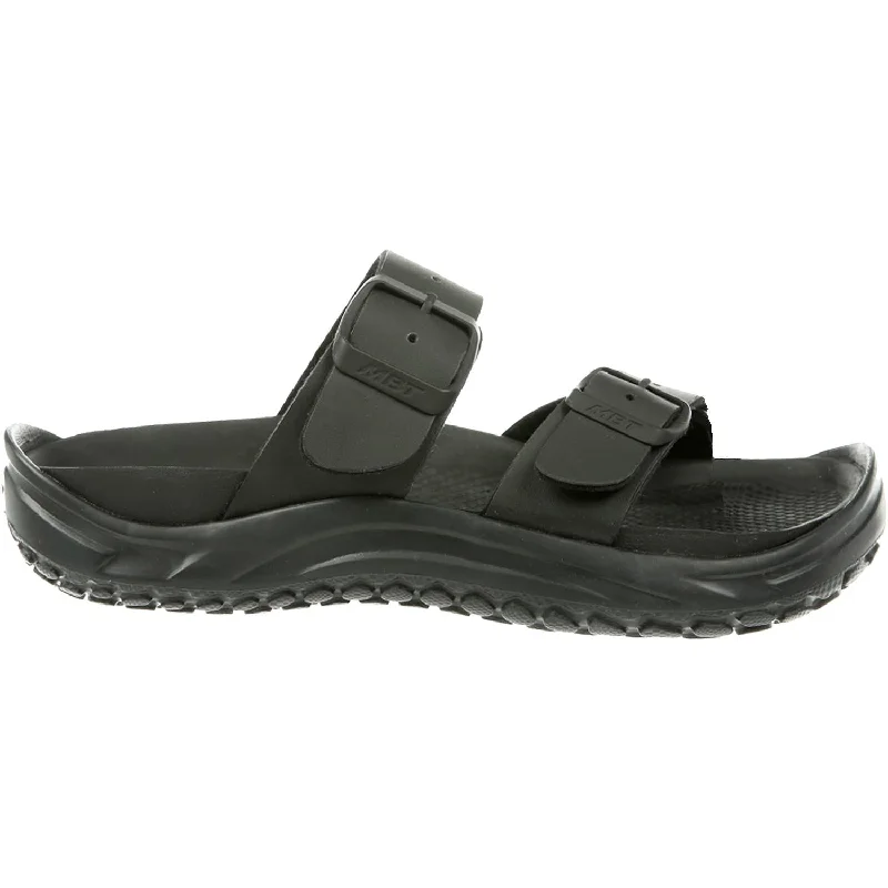 Men's sandals with a contrast stitching detailWomen's MBT Nakuru Black Synthetic