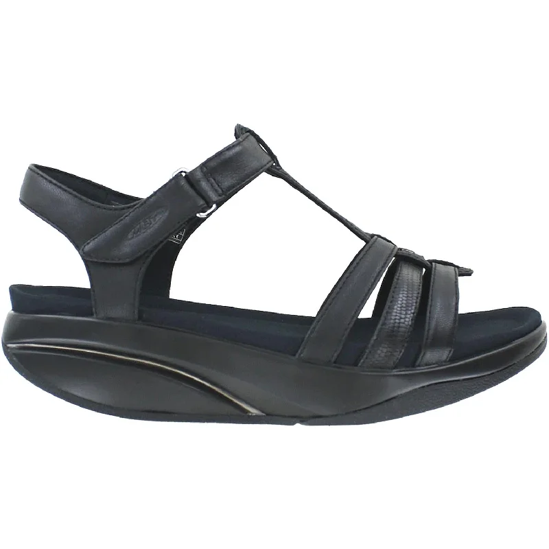 Men's sandals with a removable insole for cleaningWomen's MBT Rani Black Leather