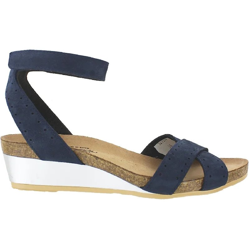 Waterproof men's sandals for water activitiesWomen's Naot Wand Navy Nubuck