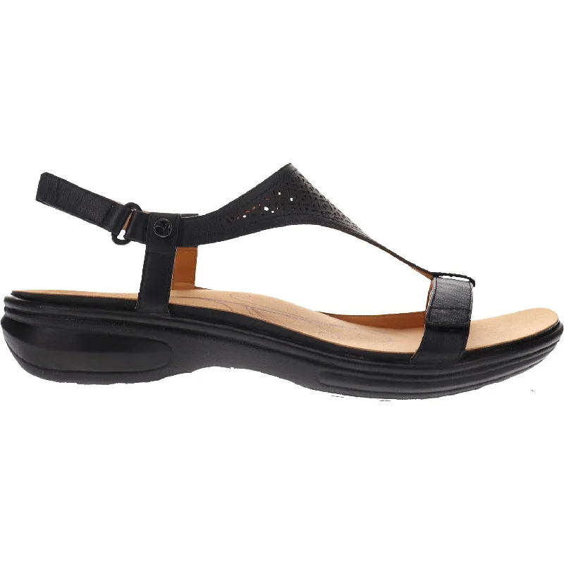 Men's sandals with a padded heelWomen's Revere Santa Fe Black Leather