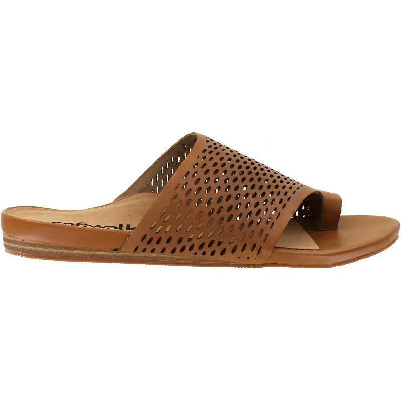 Men's sandals with a padded heelWomen's SoftWalk Corsica II Luggage Leather