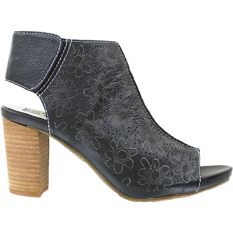 Men's sandals with a stretchy strap for a better fitWomen's L'Artiste by Spring Step Fab Black Leather