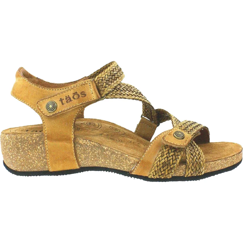 Men's sandals with a flexible sole for easy movementWomen's Taos Trulie Camel Leather
