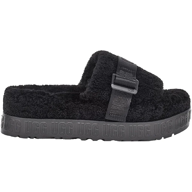 Men's sandals with a shock - absorbing insoleWomen's UGG Fluffita Black Sheepskin
