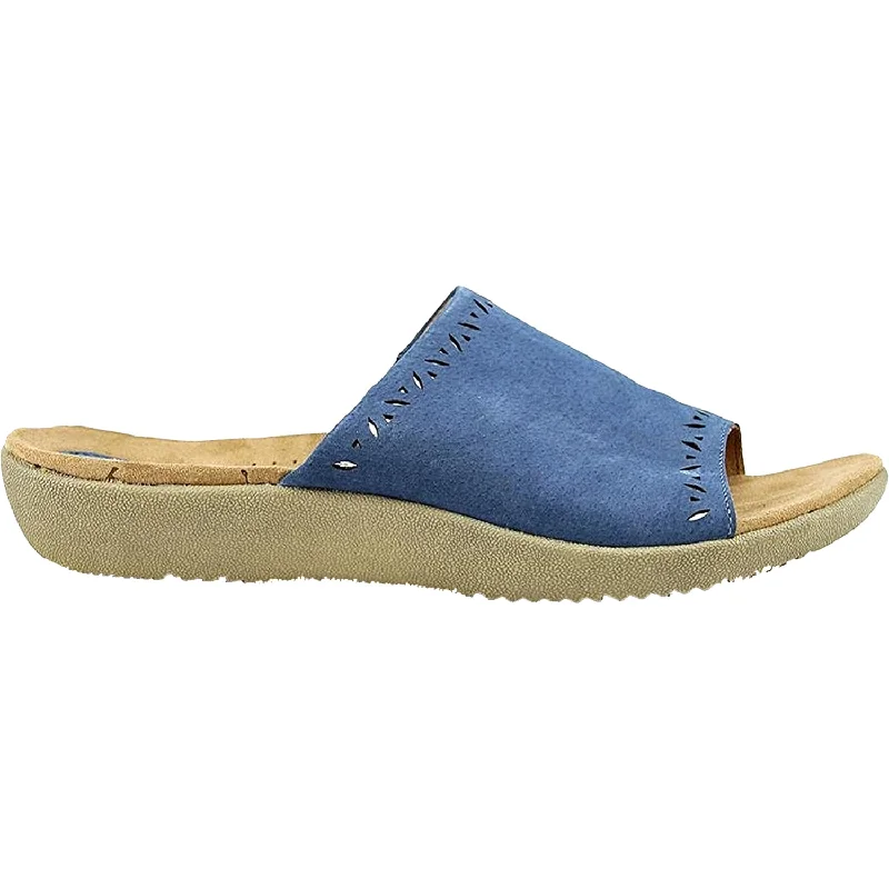 Men's sandals with a buckle closureWomen's Earth Valorie Cobalt Suede