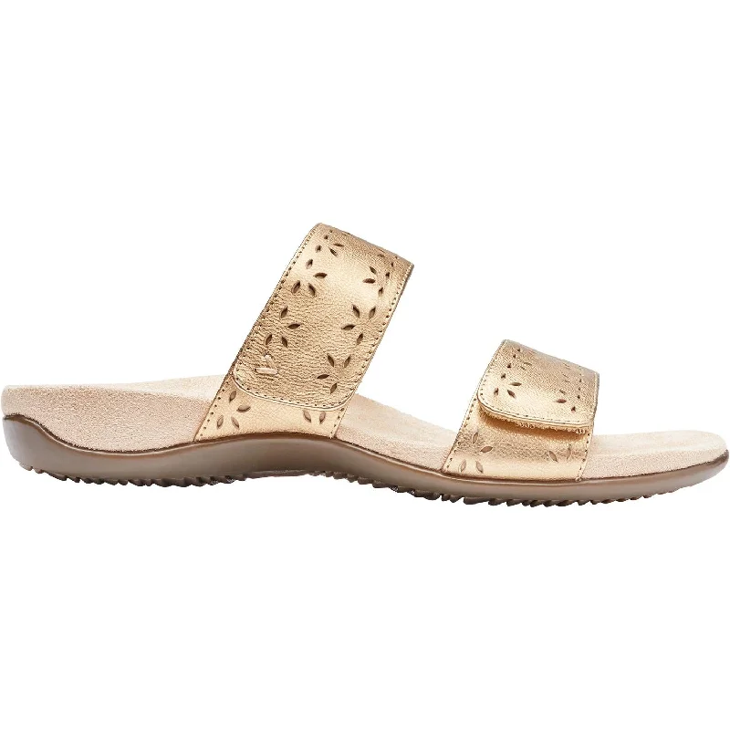 Men's sandals with a contrast stitching detailWomen's Vionic Randi Gold Leather