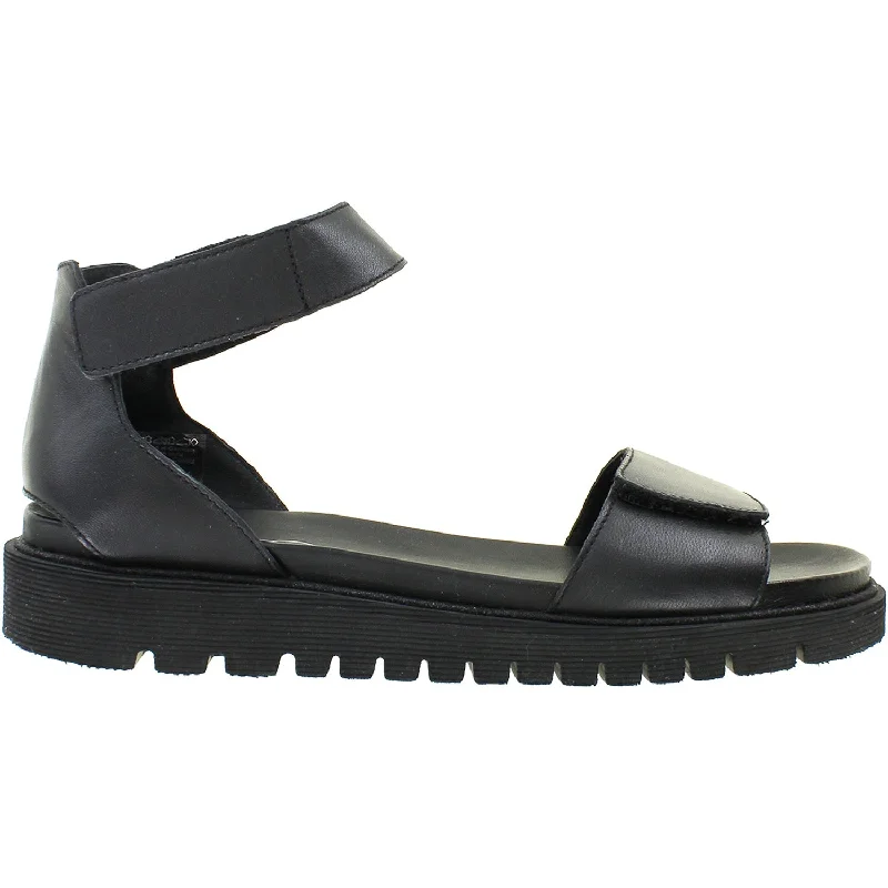 Men's sandals with a cushioned footbedWomen's Ara Kasandra Black Nappa Leather