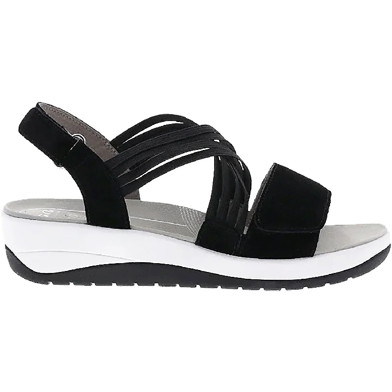 Men's leather sandals with an adjustable strapWomen's Ara Niles Black Velour Suede